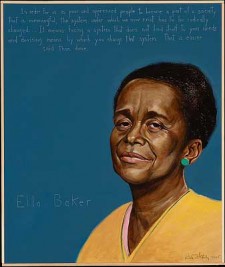 Ella Baker portait by Robert Shetterly