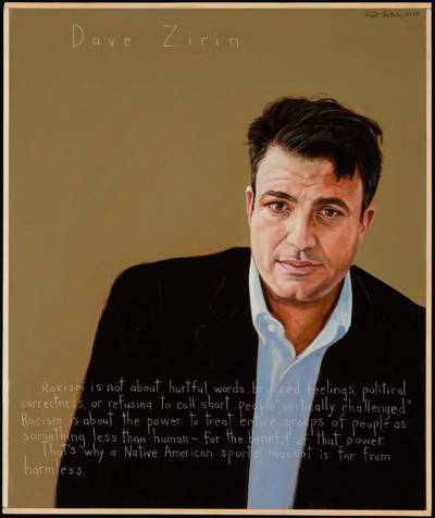 Portrait of Dave Zirin by Robert Shetterly, Americans Who Tell the Truth.