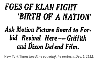 Foes of Klan Fight Birth of a Nation
