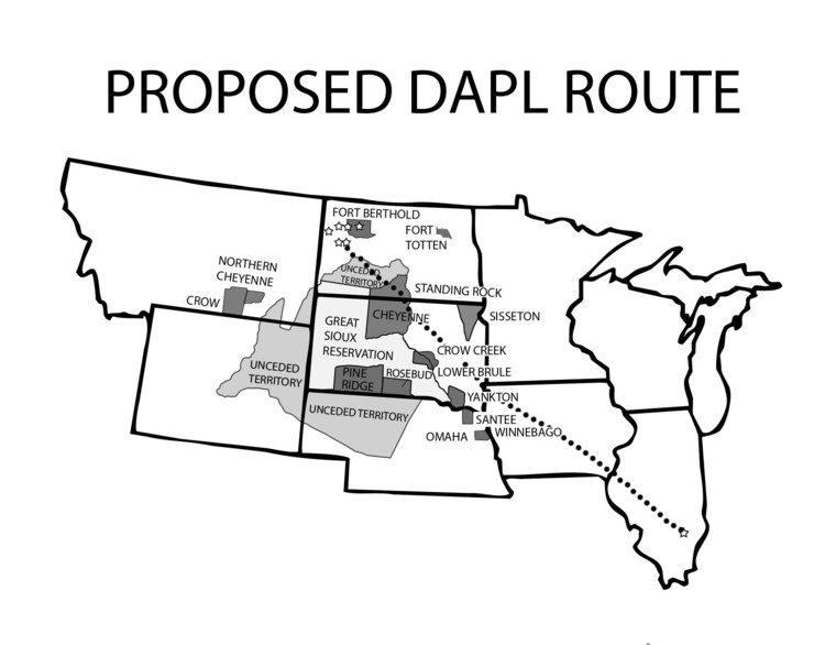 Proposed DAPL Route | Zinn Education Project: Teaching People's History